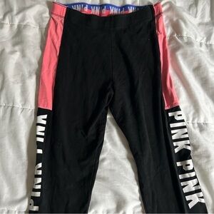 PINK Victoria's Secret Kids Leggings in Black and Pink